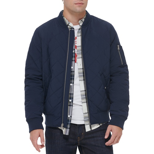 리바이스 Mens Quilted Fashion Bomber Jacket