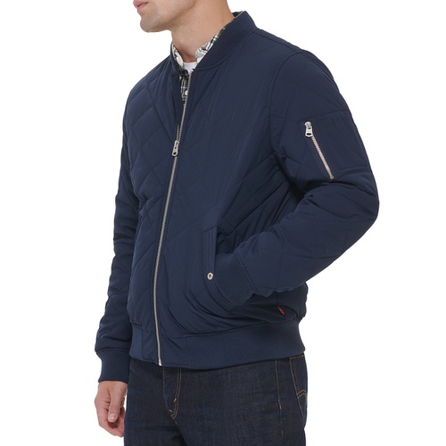 리바이스 Mens Quilted Fashion Bomber Jacket