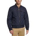 Mens Regular-Fit Diamond-Quilted Bomber Jacket