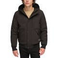 Mens Soft Shell Sherpa Lined Hooded Jacket