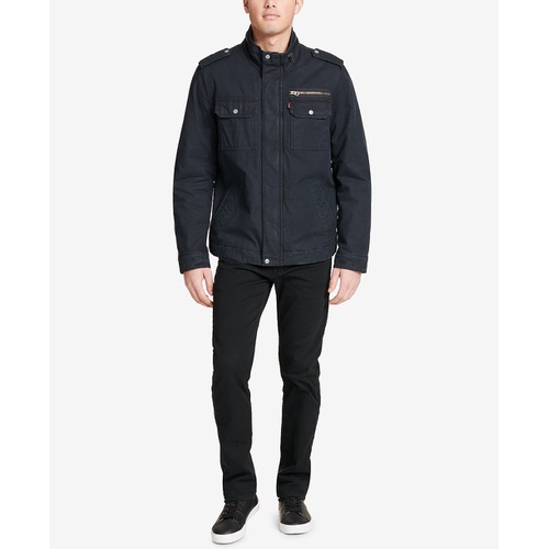 리바이스 Mens Cotton Zip-Front Jacket