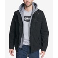 Men's Sherpa Lined Two Pocket Hooded Trucker Jacket