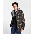 Men's Sherpa Lined Two Pocket Hooded Trucker Jacket