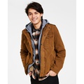 Men's Sherpa Lined Two Pocket Hooded Trucker Jacket