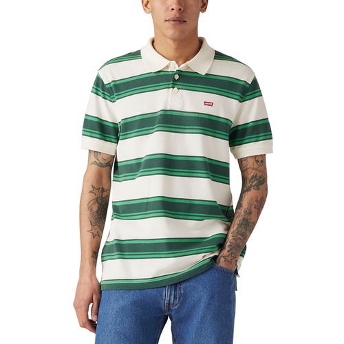 리바이스 Mens Housemark Regular Fit Short Sleeve Polo Shirt