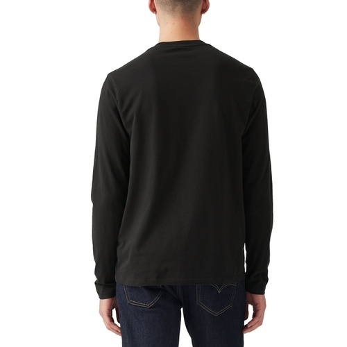 리바이스 Mens Long Sleeve Crewneck Pocket T-Shirt