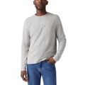 Mens Long Sleeve Crewneck Pocket T-Shirt