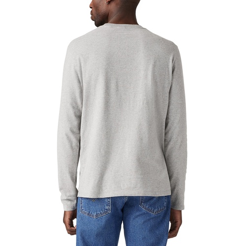 리바이스 Mens Long Sleeve Crewneck Pocket T-Shirt