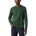 Mens Long Sleeve Crewneck Pocket T-Shirt