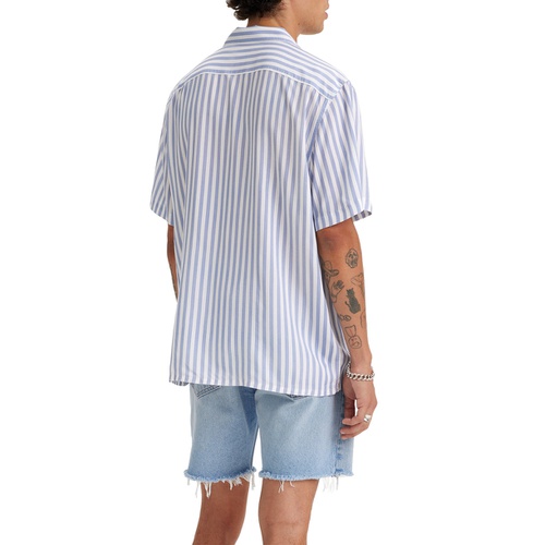 리바이스 Mens Relaxed-Fit Camp Collar Shirt