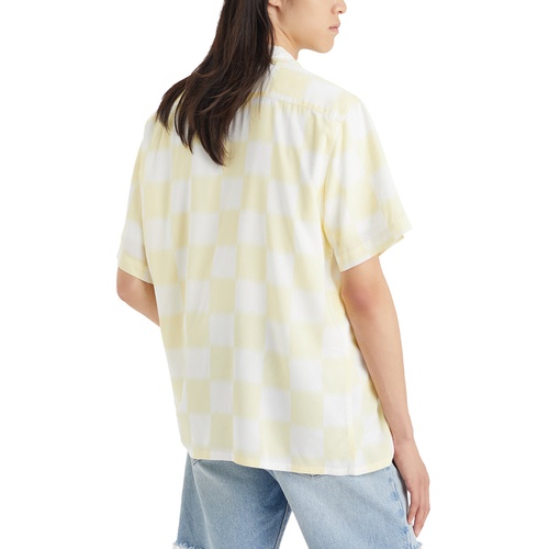 리바이스 Mens Relaxed-Fit Camp Collar Shirt