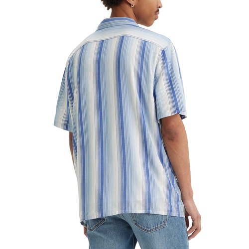 리바이스 Mens Relaxed-Fit Camp Collar Shirt