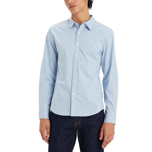 리바이스 Mens Battery Housemark Stretch Slim-Fit Shirt