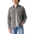 Mens Worker Relaxed Fit Button Down Shirt