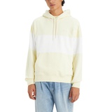 Mens Relaxed-Fit Drawstring Stripe Hoodie