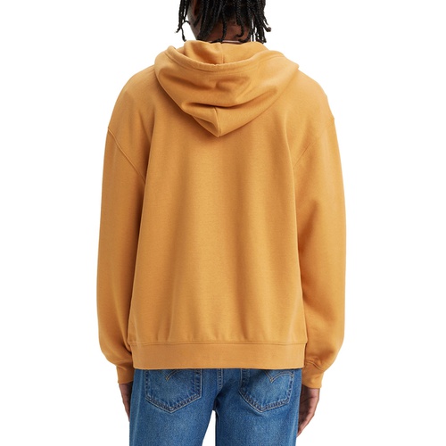 리바이스 Mens Fleece Relaxed-Fit Zip-Up Hoodie