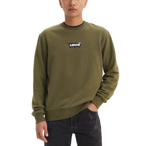 리바이스 Mens Long Sleeve Batwing Logo T-Shirt