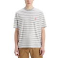 Mens Workwear Relaxed-Fit Stripe Pocket T-Shirt