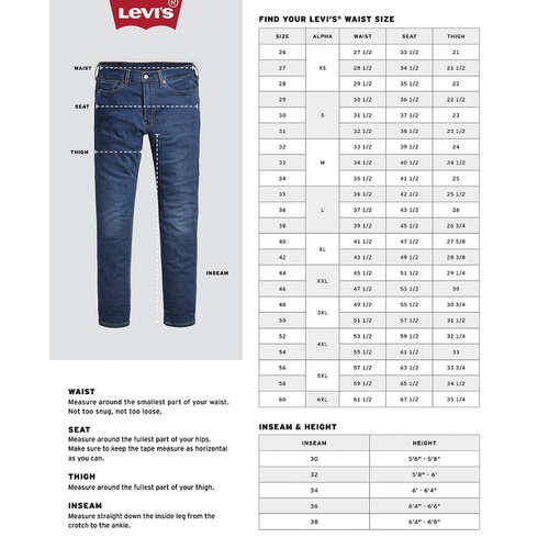 리바이스 Mens 501 Original Fit Button Fly Non-Stretch Jeans