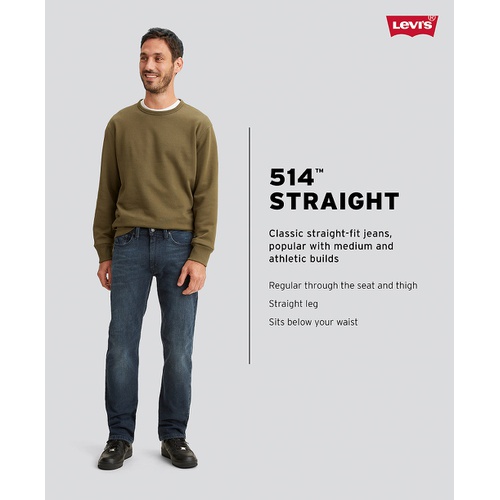 리바이스 Levi's Mens 514 Flex Straight-Fit Jeans