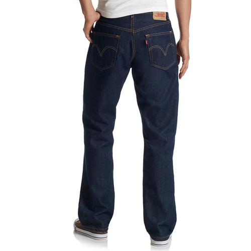 리바이스 Mens 505 Regular Fit Non-Stretch Jeans