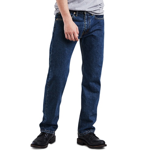 리바이스 Mens 505 Regular Fit Non-Stretch Jeans