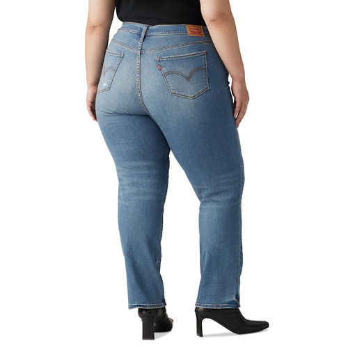 리바이스 Plus Size Classic Mid-Rise Straight-Leg Jeans