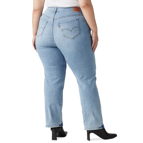 리바이스 Plus Size 314 Mid-Rise Shaping Straight-Leg Jeans