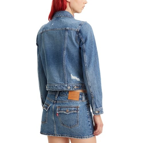 리바이스 Womens Original Cotton Denim Trucker Jacket