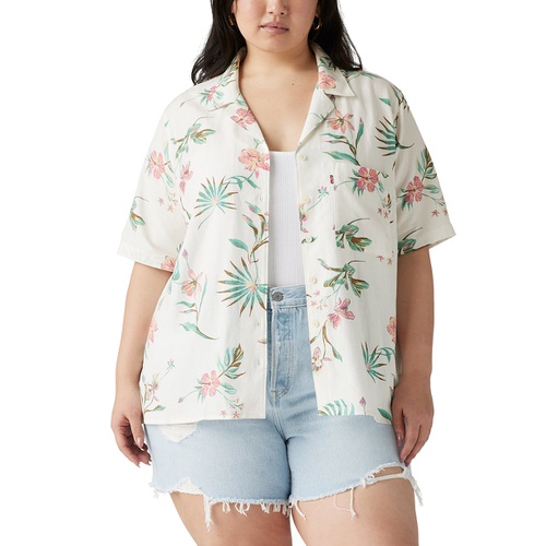 리바이스 Trendy Plus Size Joyce Short-Sleeve Resort Shirt