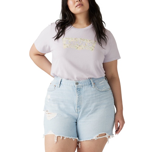 리바이스 Trendy Plus Size Perfect Floral Logo T-Shirt