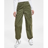 Womens 94 Baggy Cotton High Rise Cargo Pants in Long Length