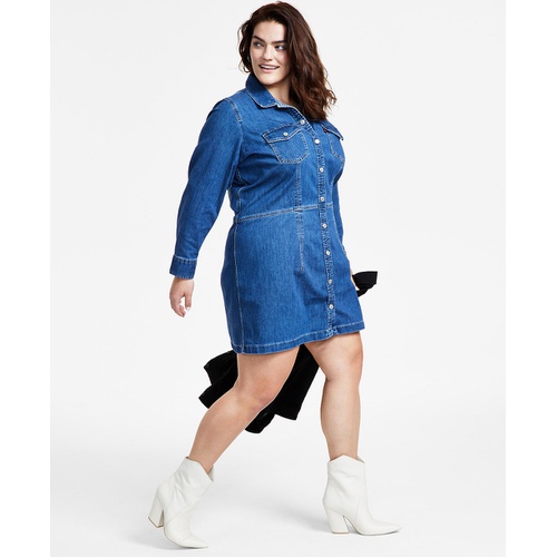 리바이스 Plus Size Ellie Button-Down Denim Dress