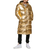 Mens Quilted Extra Long Parka Jacket