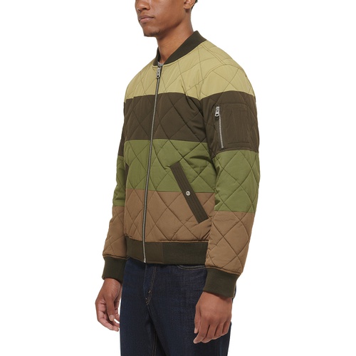 리바이스 Mens Quilted Fashion Bomber Jacket