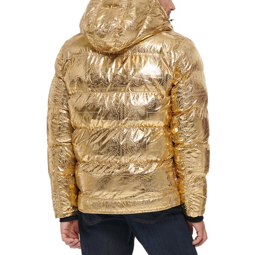 리바이스 Mens New Fashion Quilted Hooded Puffer Jacket