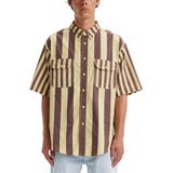 Mens Woven Skate Stripe Shirt