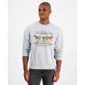 Mens Relaxed Fit Vintage-Style Graphic Sweatshirt