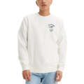 Levi Mens Varsity Crewneck Long Sleeve Logo Sweatshirt