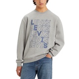 Mens Relaxed-Fit Logo Crewneck Sweatshirt