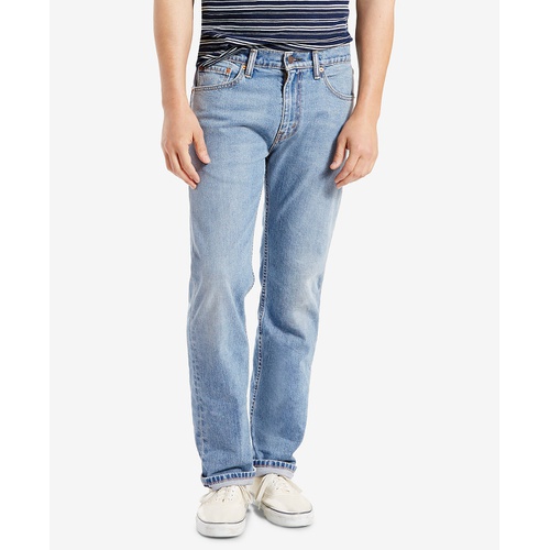 리바이스 Mens 505 Regular Fit Stretch Jeans