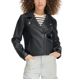 Womens Leather Moto Jacket