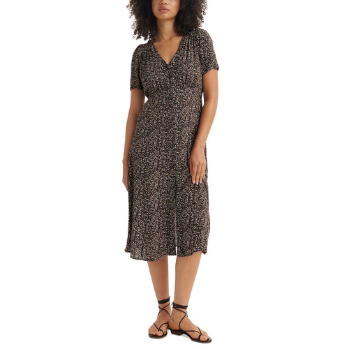 리바이스 Womens Sarina Short-Sleeve Midi Dress