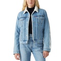 Womens Original Denim Trucker with Sherpa Lining