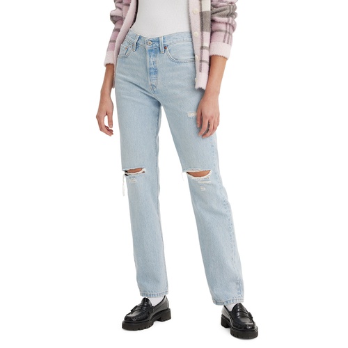 리바이스 Womens 501 Original-Fit Straight-Leg Jeans