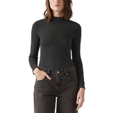 Womens Effortless Mock Neck Long-Sleeve T-Shirt