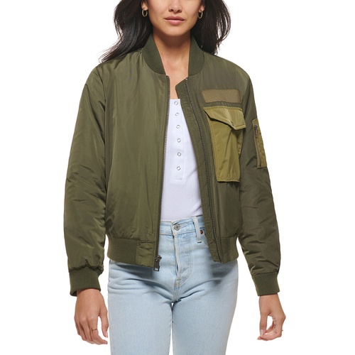 리바이스 Womens Fashion Flight Bomber Jacket