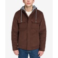 Mens Hooded Corduroy Zip Jacket