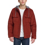 Mens Hooded Corduroy Zip Jacket