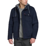 Mens Hooded Corduroy Zip Jacket